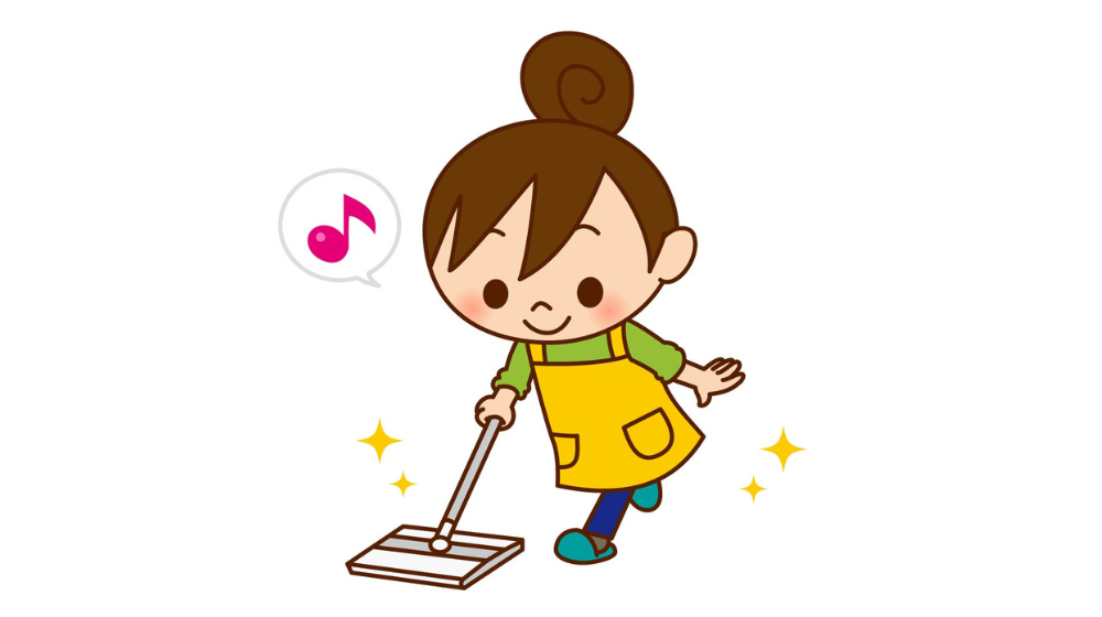 雑巾がけ主婦
