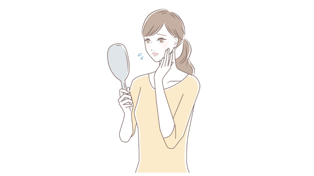年齢肌に悩む女性