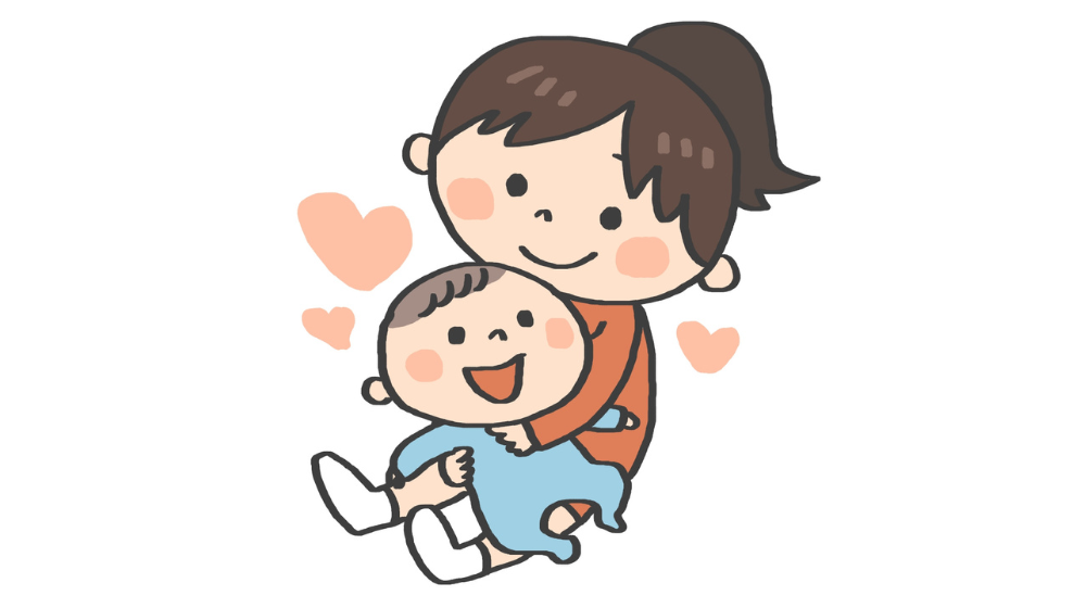 6歳差育児で仲良く過ごす姉弟のイラスト
