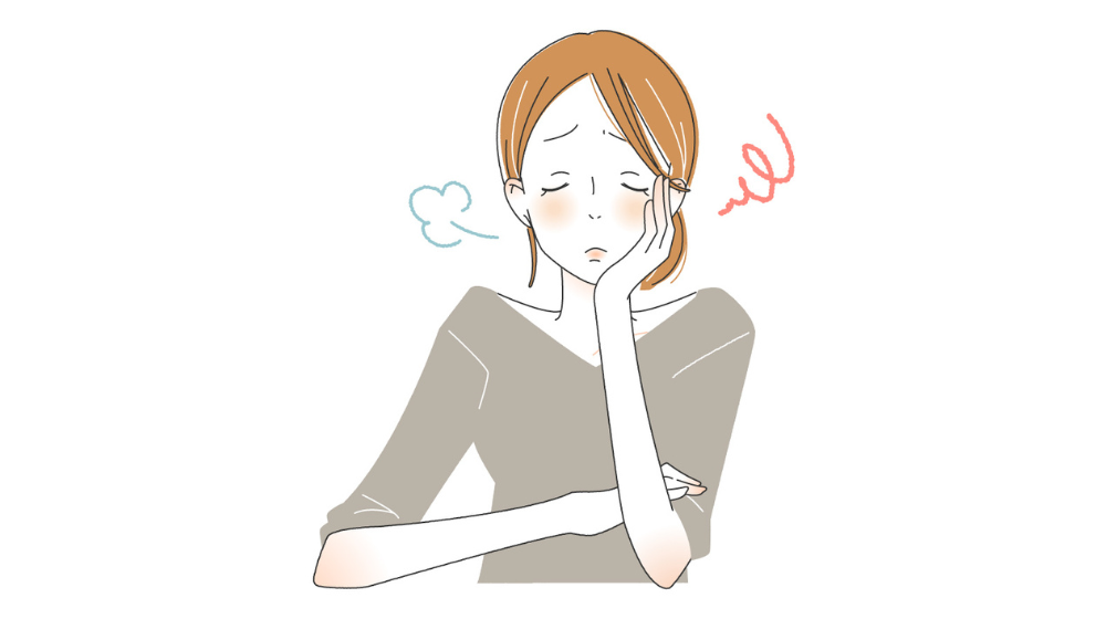 ペットボトルのゴミや水の準備に悩む主婦のイラスト